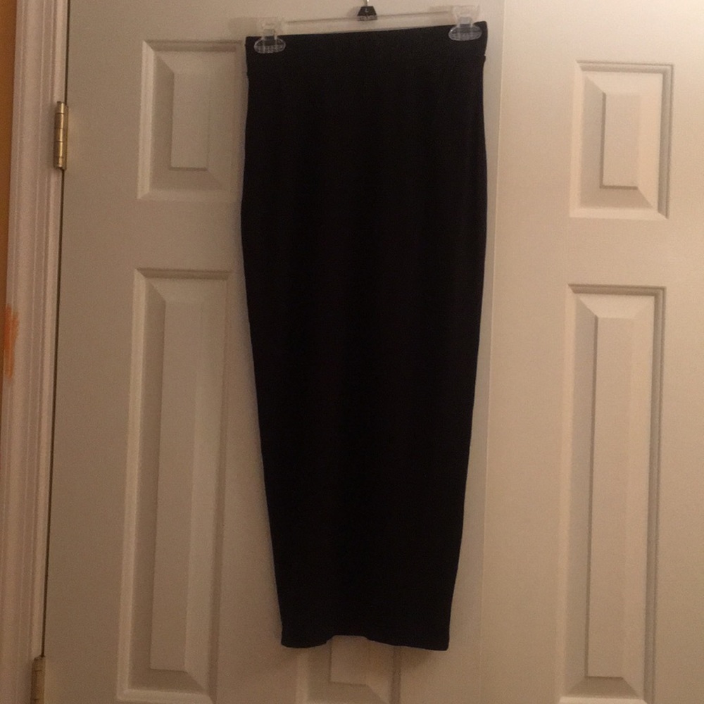 Jersey Faux Wrap Skirt